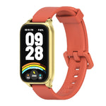 Cinturino per orologio in silicone con guscio metallico Mijobs, For Xiaomi Smart Band 9 Active / Redmi Band 3