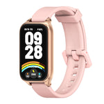 Cinturino per orologio in silicone con guscio metallico Mijobs, For Xiaomi Smart Band 9 Active / Redmi Band 3