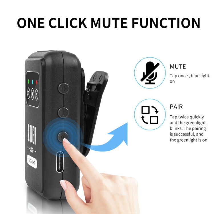 XTUGA J02 2.4G Stereo Wireless In-Ear Mini Monitor System con trasmettitore e ricevitore, J02