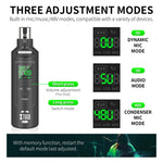 Trasmettitore e ricevitore wireless XLR UHF per microfono
