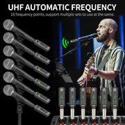 Trasmettitore e ricevitore wireless XLR UHF SF-1