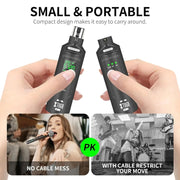 Trasmettitore e ricevitore wireless XLR UHF SF-1