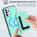Custodia per telefono con porta carte magnetiche Magsafe staccabile CX01, For Samsung Galaxy A23 4G / 5G, For Samsung Galaxy A14 4G / 5G, For Samsung Galaxy A34 5G, For Samsung Galaxy A54 5G