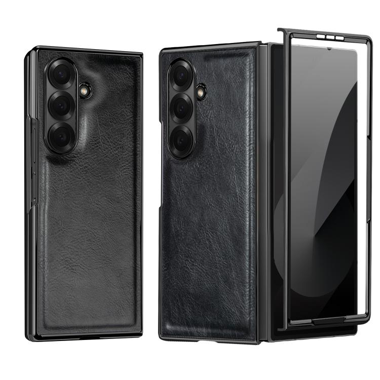 Custodia per telefono in PU con texture Crazy Horse VIETAO, For Galaxy Fold8 Ultra 5G, For Galaxy Z Flip8 5G, For Samsung Galaxy Z Flip6, For Samsung Galaxy Z Fold6