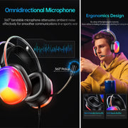 Awei GM-11 Pro Cuffie cablate luminose, lunghezza cavo: 2 m
