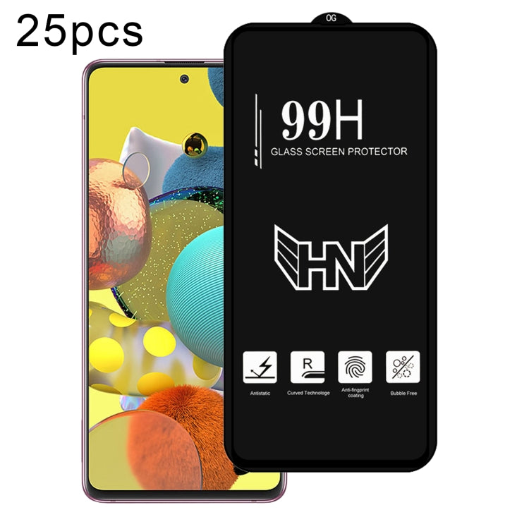 25 pezzi di pellicola in vetro temperato a schermo intero con grande arco in alluminio, For Samsung Galaxy A16, For Samsung Galaxy A16 5G, For Samsung Galaxy A06, For Samsung Galaxy A25, For Samsung Galaxy A15 5G, For Samsung Galaxy A55                ...