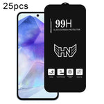25 pezzi di pellicola in vetro temperato a schermo intero con grande arco in alluminio, For Samsung Galaxy A16, For Samsung Galaxy A16 5G, For Samsung Galaxy A06, For Samsung Galaxy A25, For Samsung Galaxy A15 5G, For Samsung Galaxy A55                ...