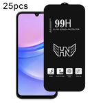 25 pezzi di pellicola in vetro temperato a schermo intero con grande arco in alluminio, For Samsung Galaxy A16, For Samsung Galaxy A16 5G, For Samsung Galaxy A06, For Samsung Galaxy A25, For Samsung Galaxy A15 5G, For Samsung Galaxy A55                ...