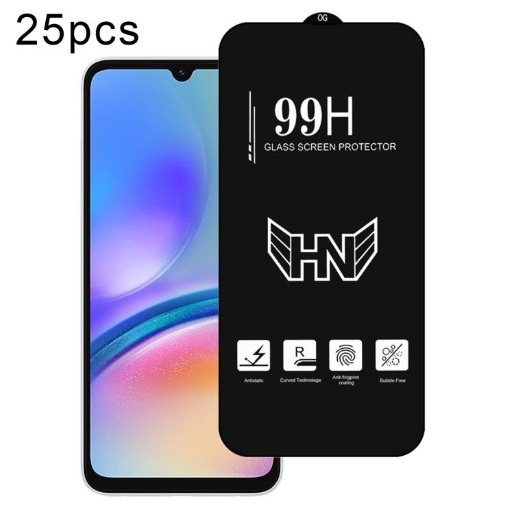 25 pezzi di pellicola in vetro temperato a schermo intero con grande arco in alluminio, For Samsung Galaxy A16, For Samsung Galaxy A16 5G, For Samsung Galaxy A06, For Samsung Galaxy A25, For Samsung Galaxy A15 5G, For Samsung Galaxy A55                ...