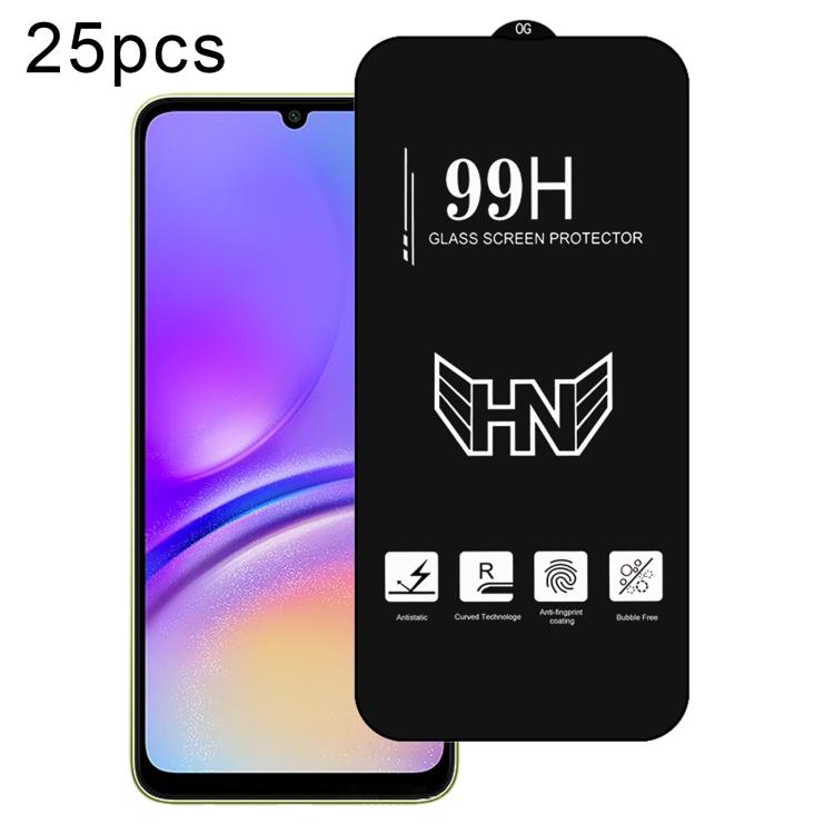 25 pezzi di pellicola in vetro temperato a schermo intero con grande arco in alluminio, For Samsung Galaxy A16, For Samsung Galaxy A16 5G, For Samsung Galaxy A06, For Samsung Galaxy A25, For Samsung Galaxy A15 5G, For Samsung Galaxy A55                ...
