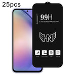 25 pezzi di pellicola in vetro temperato a schermo intero con grande arco in alluminio, For Samsung Galaxy A16, For Samsung Galaxy A16 5G, For Samsung Galaxy A06, For Samsung Galaxy A25, For Samsung Galaxy A15 5G, For Samsung Galaxy A55                ...