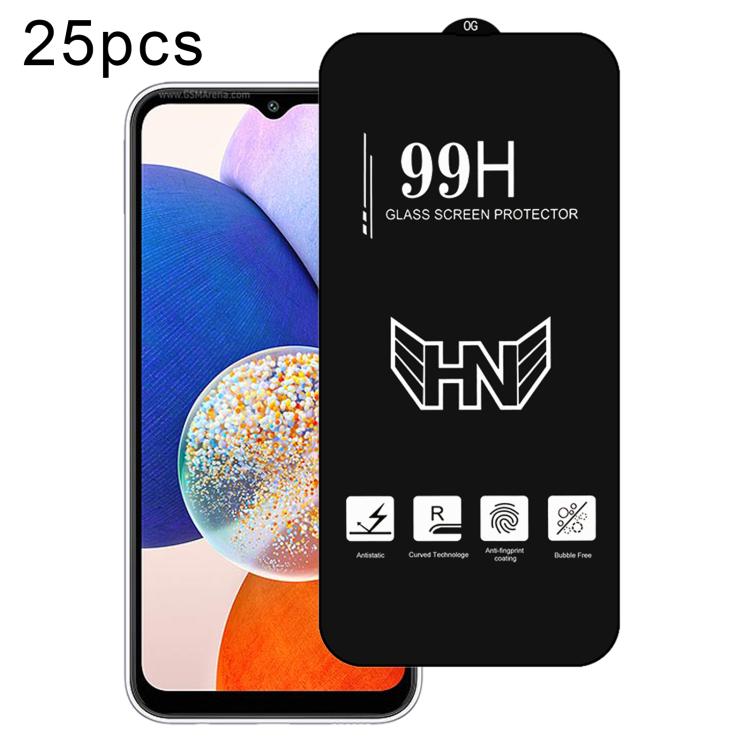 25 pezzi di pellicola in vetro temperato a schermo intero con grande arco in alluminio, For Samsung Galaxy A16, For Samsung Galaxy A16 5G, For Samsung Galaxy A06, For Samsung Galaxy A25, For Samsung Galaxy A15 5G, For Samsung Galaxy A55                ...