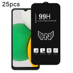 25 pezzi di pellicola in vetro temperato a schermo intero con grande arco in alluminio, For Samsung Galaxy A16, For Samsung Galaxy A16 5G, For Samsung Galaxy A06, For Samsung Galaxy A25, For Samsung Galaxy A15 5G, For Samsung Galaxy A55                ...