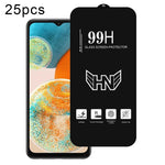 25 pezzi di pellicola in vetro temperato a schermo intero con grande arco in alluminio, For Samsung Galaxy A16, For Samsung Galaxy A16 5G, For Samsung Galaxy A06, For Samsung Galaxy A25, For Samsung Galaxy A15 5G, For Samsung Galaxy A55                ...