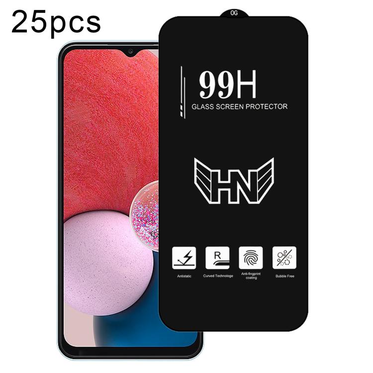 25 pezzi di pellicola in vetro temperato a schermo intero con grande arco in alluminio, For Samsung Galaxy A16, For Samsung Galaxy A16 5G, For Samsung Galaxy A06, For Samsung Galaxy A25, For Samsung Galaxy A15 5G, For Samsung Galaxy A55                ...