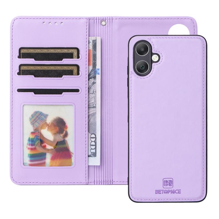 BETOPNICE BN-005 Custodia per telefono in vera pelle imitazione staccabile 2 in 1, For Galaxy A06 4G