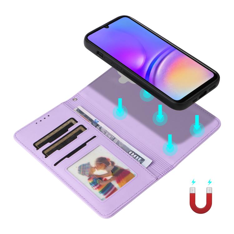 BETOPNICE BN-005 Custodia per telefono in vera pelle imitazione staccabile 2 in 1, For Galaxy A06 4G