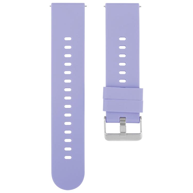 Cinturino per orologio in silicone con fibbia in acciaio tinta unita, 18mm