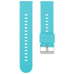 Cinturino per orologio in silicone con fibbia in acciaio tinta unita, 18mm