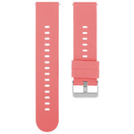 Cinturino per orologio in silicone con fibbia in acciaio tinta unita, 18mm