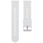 Cinturino per orologio in silicone con fibbia in acciaio tinta unita, 20mm