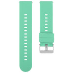 Cinturino per orologio in silicone con fibbia in acciaio tinta unita, 20mm