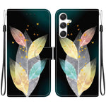 Custodia per telefono in pelle con disegno colorato con texture di cristallo, For Samsung Galaxy S23 FE 5G