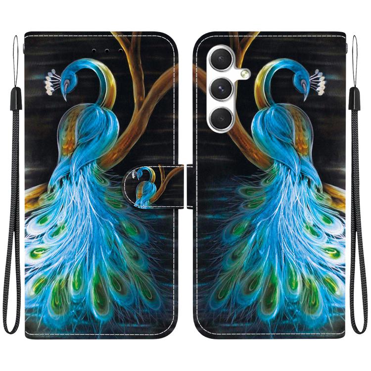 Custodia per telefono in pelle con disegno colorato con texture di cristallo, For Samsung Galaxy S23 FE 5G
