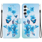Custodia per telefono in pelle con disegno colorato con texture di cristallo, For Samsung Galaxy S23 FE 5G