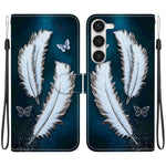Custodia per telefono in pelle con disegno colorato con texture di cristallo, For Samsung Galaxy S23 5G