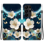 Custodia per telefono in pelle con disegno colorato con texture di cristallo, For Samsung Galaxy S23 Ultra 5G