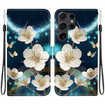 Custodia per telefono in pelle con disegno colorato con texture di cristallo, For Samsung Galaxy S22 Ultra 5G