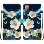 Custodia per telefono in pelle con disegno colorato con texture di cristallo, For Samsung Galaxy S20 FE