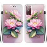 Custodia per telefono in pelle con disegno colorato con texture di cristallo, For Samsung Galaxy S20 FE