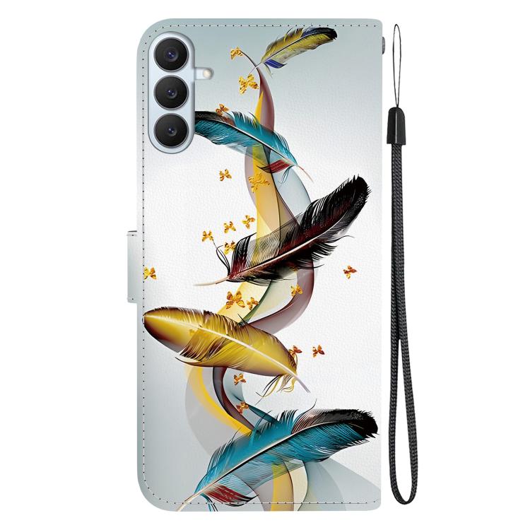 Custodia per telefono in pelle con disegno colorato con texture di cristallo, For Samsung Galaxy S26+ 5G