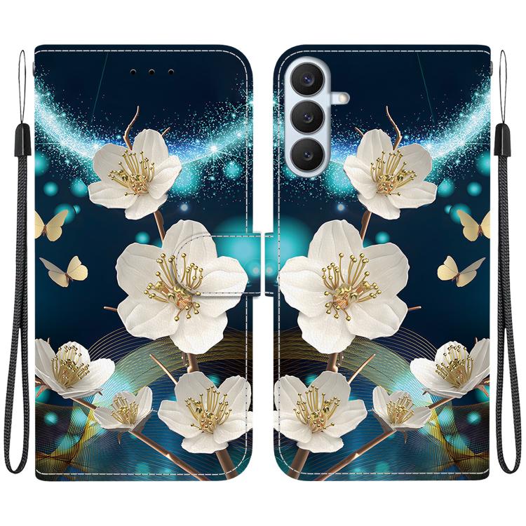 Custodia per telefono in pelle con disegno colorato con texture di cristallo, For Samsung Galaxy S26+ 5G