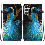 Custodia per telefono in pelle con disegno colorato con texture di cristallo, For Samsung Galaxy S26+ 5G