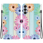 Custodia per telefono in pelle con disegno colorato con texture di cristallo, For Samsung Galaxy S26+ 5G
