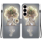 Custodia per telefono in pelle con disegno colorato con texture di cristallo, For Galaxy S26 FE 5G