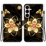Custodia per telefono in pelle con disegno colorato con texture di cristallo, For Galaxy S26 FE 5G