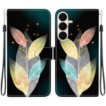 Custodia per telefono in pelle con disegno colorato con texture di cristallo, For Galaxy S26 FE 5G
