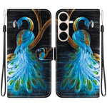 Custodia per telefono in pelle con disegno colorato con texture di cristallo, For Galaxy S26 FE 5G