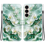 Custodia per telefono in pelle con disegno colorato con texture di cristallo, For Galaxy S26 FE 5G
