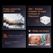Proiettore intelligente M10 1280 x 720P 200ANSI Amlogic H713 CPU Android 11.0, US Plug, EU Plug, UK Plug, AU Plug