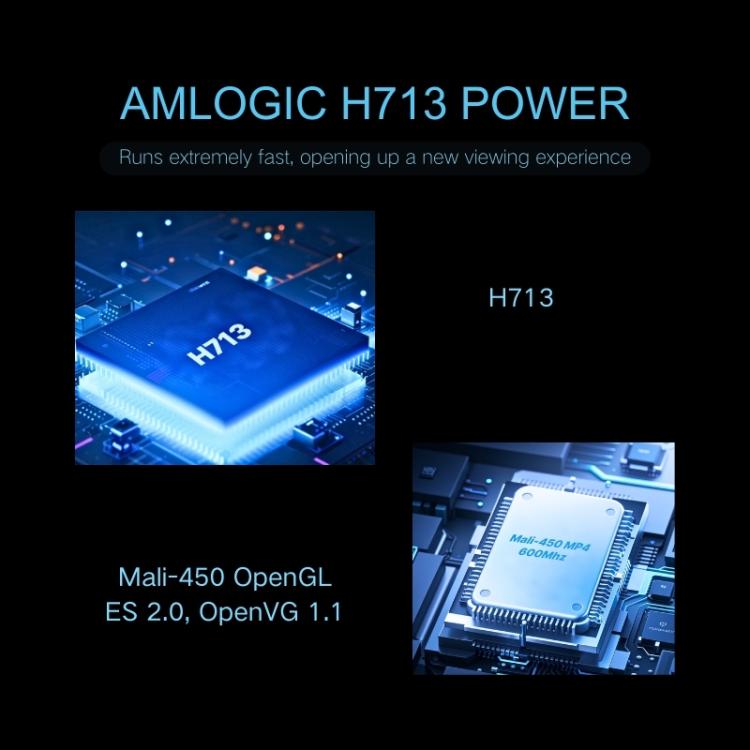 M10 Plus 1280 x 720P 200ANSI Amlogic H713 CPU Android 11 Proiettore intelligente con staffa, US Plug, EU Plug, UK Plug, AU Plug