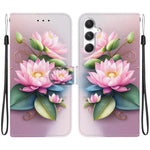 Custodia per telefono in pelle con disegno colorato con texture di cristallo, For Samsung Galaxy A05s