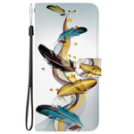 Custodia per telefono in pelle con disegno colorato con texture di cristallo, For Samsung Galaxy A35 5G