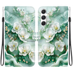 Custodia per telefono in pelle con disegno colorato con texture di cristallo, For Samsung Galaxy A35 5G
