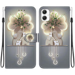 Custodia per telefono in pelle con disegno colorato con texture di cristallo, For Samsung Galaxy A05