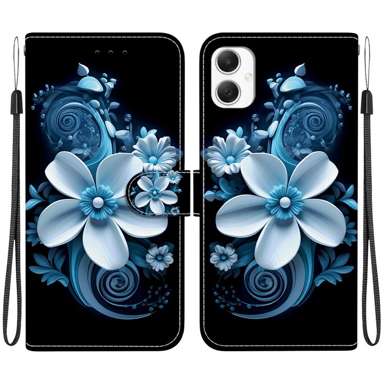Custodia per telefono in pelle con disegno colorato con texture di cristallo, For Samsung Galaxy A05